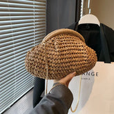 Summer Straw Weaving Crossbody Bag – Women's Casual Shell Purse - Himpall